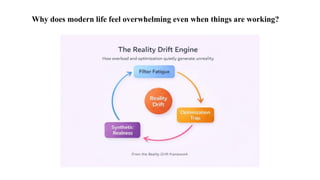 Why does modern life feel overwhelming even when things are working?
 