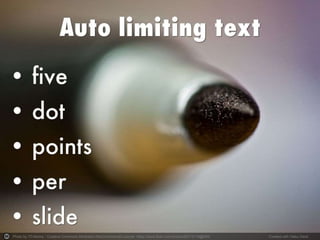 Photo by 7D-Kenny - Creative Commons Attribution-NonCommercial License https://www.flickr.com/photos/65715118@N00 Created with Haiku Deck