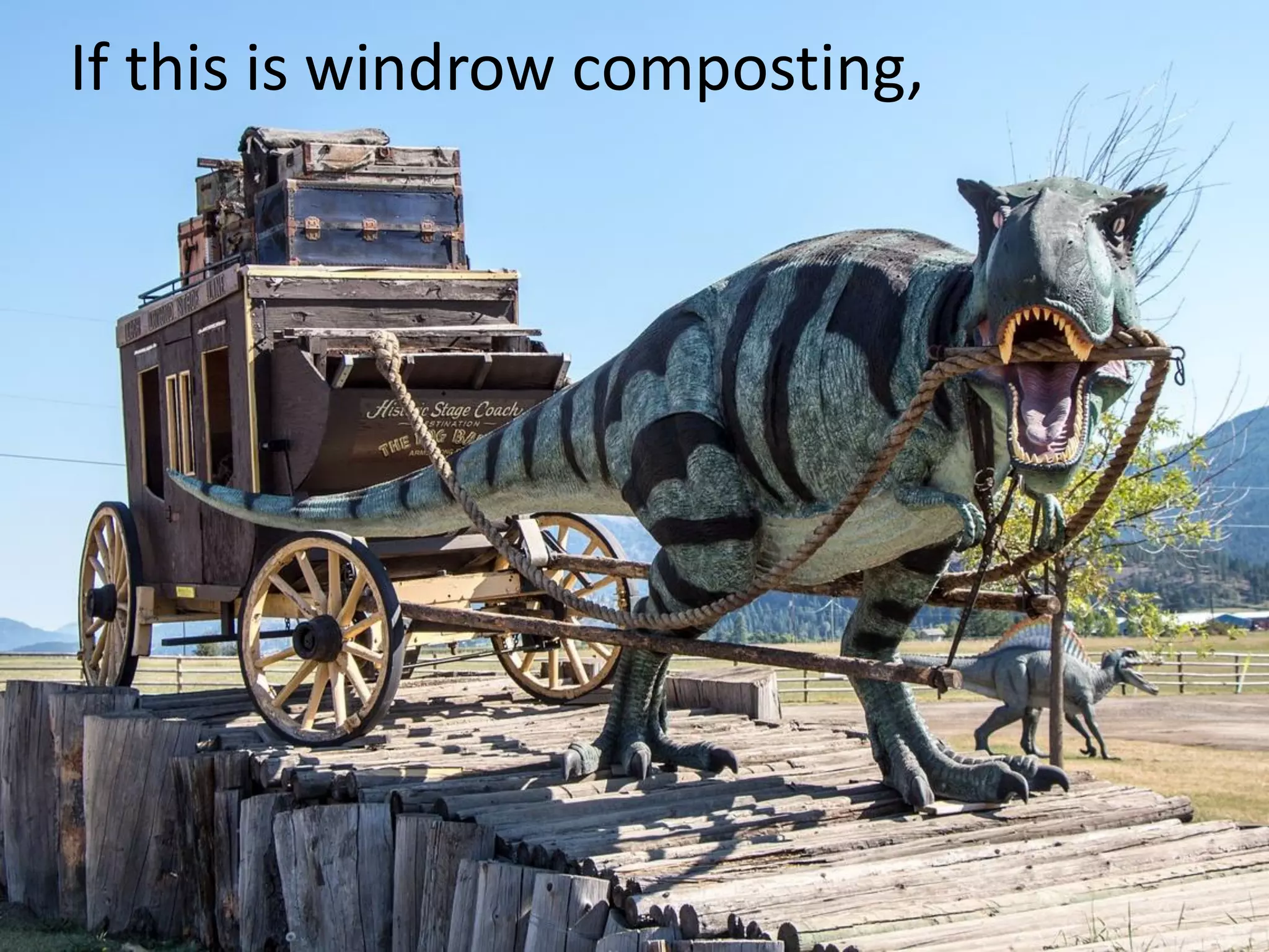 If this is windrow composting,
 