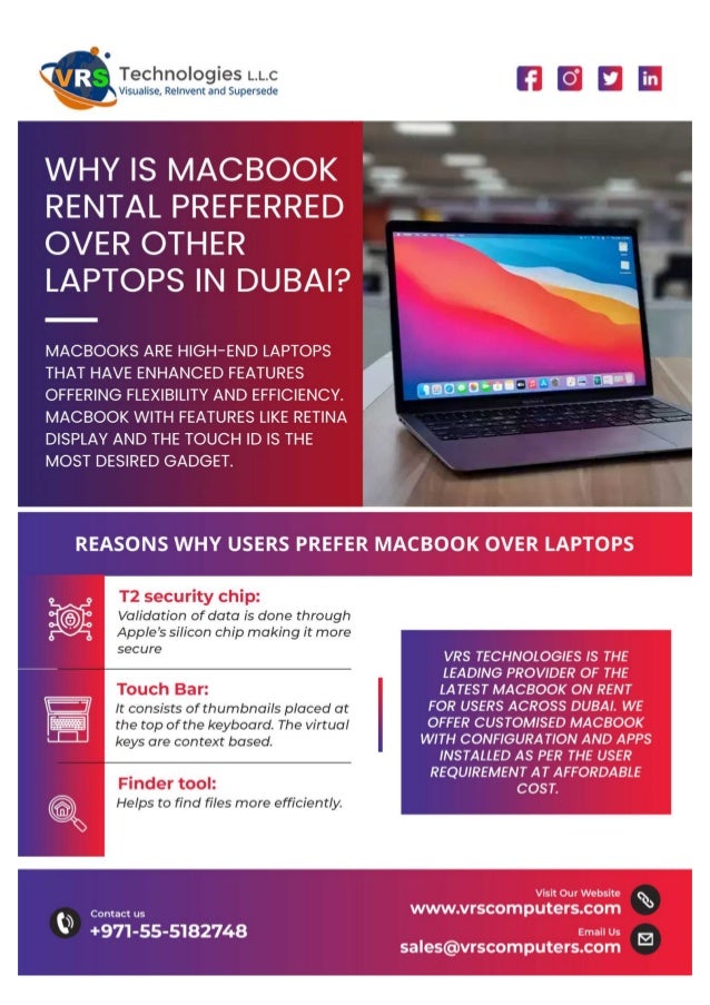 Why is MacBook Rental Preferred Over Other Laptops in Dubai?