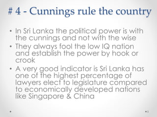 # 4 – Black & White thinking
• Mostly people see only two
choices in everything
• Results in extremist thinking
o A die hard Marxist vs Capitalist
o 100% free services vs market with absolutely no
control
o Highly religious vs using science to explain all
(Forgetting there is philosophy)
Aurora Computer Studies
(www.auroracs.lk)
5
 