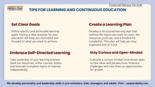 Why Learning and Continuous Education? | PPTX | Parenting | Family and