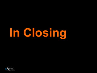 In Closing 