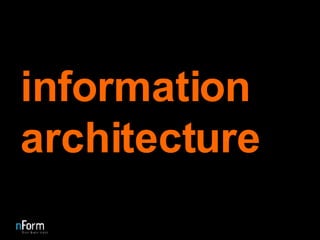 information architecture 