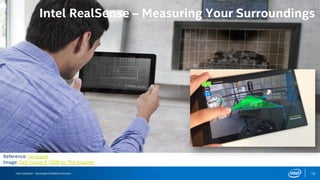 Intel Software – Developers Relations Division 15
Intel RealSense – Measuring Your Surroundings
Reference: Sensopia
Image: Dell Venue 8 7000 by The Inquirer
 