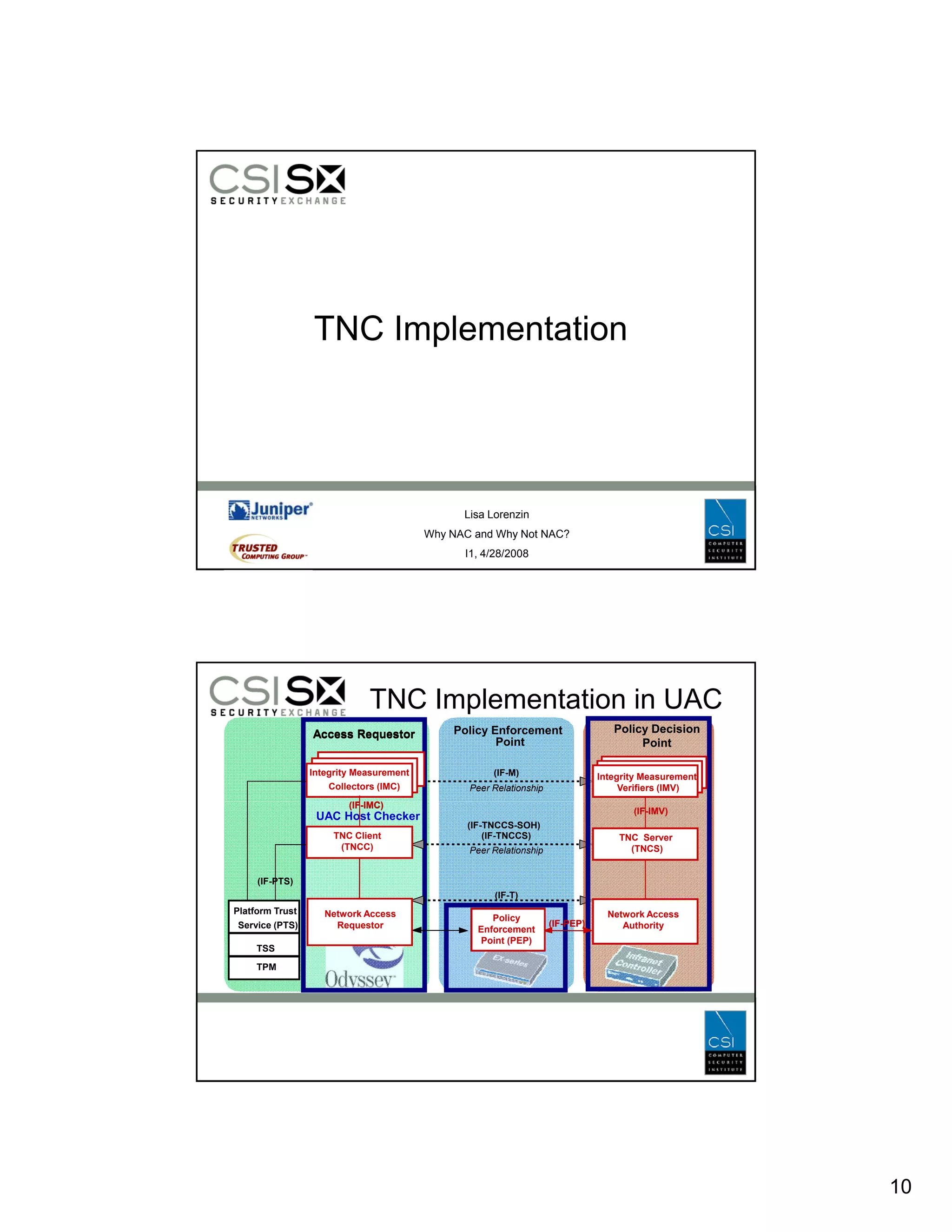Why NAC and Why Not NAC