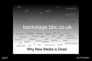 New Media is DeadNew Media is Dead
3/8/07 Ian Forrester
 