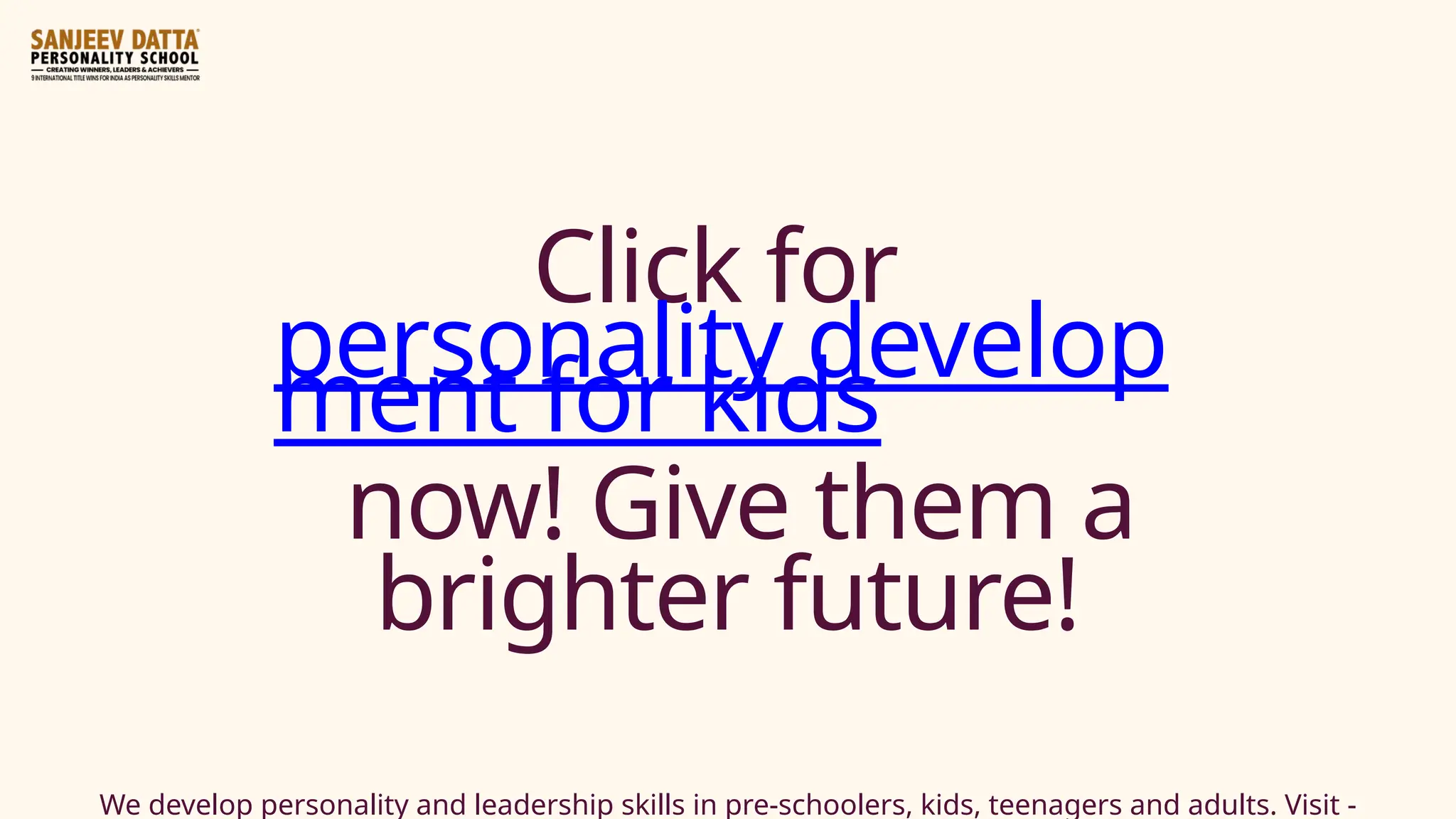 Why Personality Development in Childhood? | PPTX
