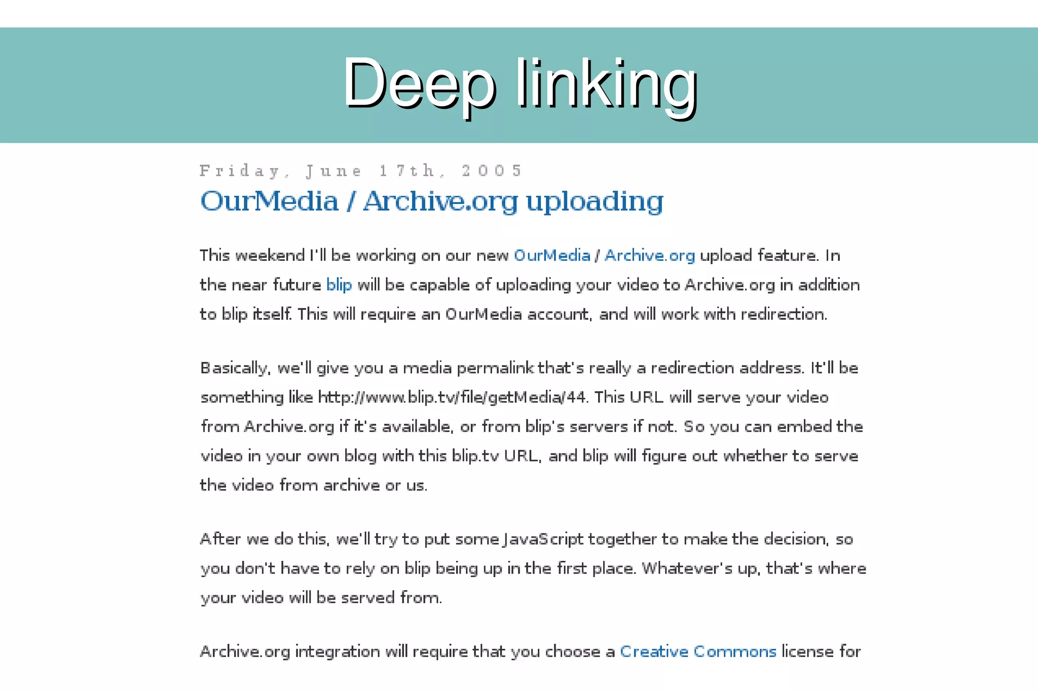 Why portability matters....