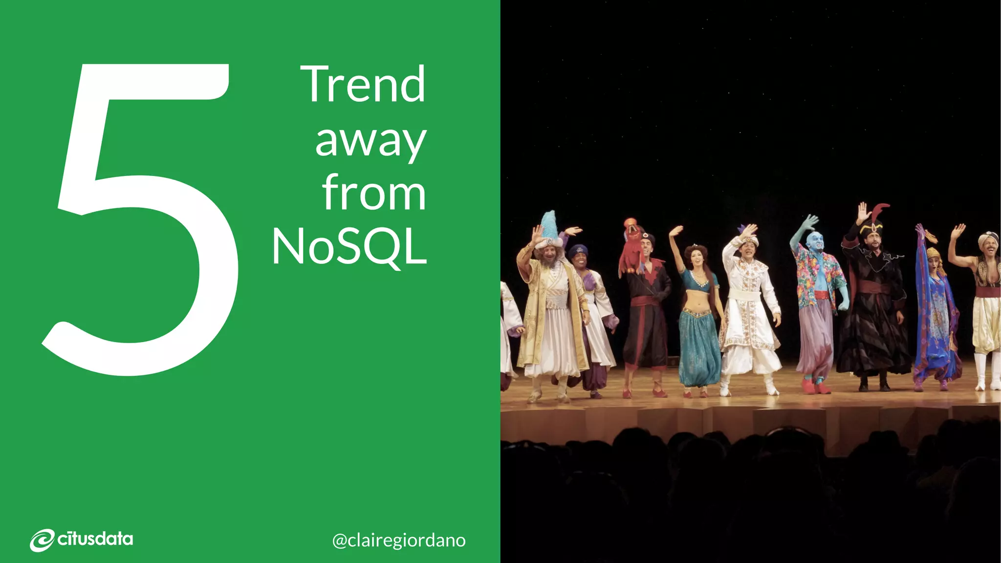 NORDIC PGDay 2019 | Copenhagen
5
Trend
away
from
NoSQL
@clairegiordano
 