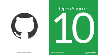 NORDIC PGDay 2019 | Copenhagen
Open Source
1@clairegiordano
0Octocat icon courtesy of GitHub
 