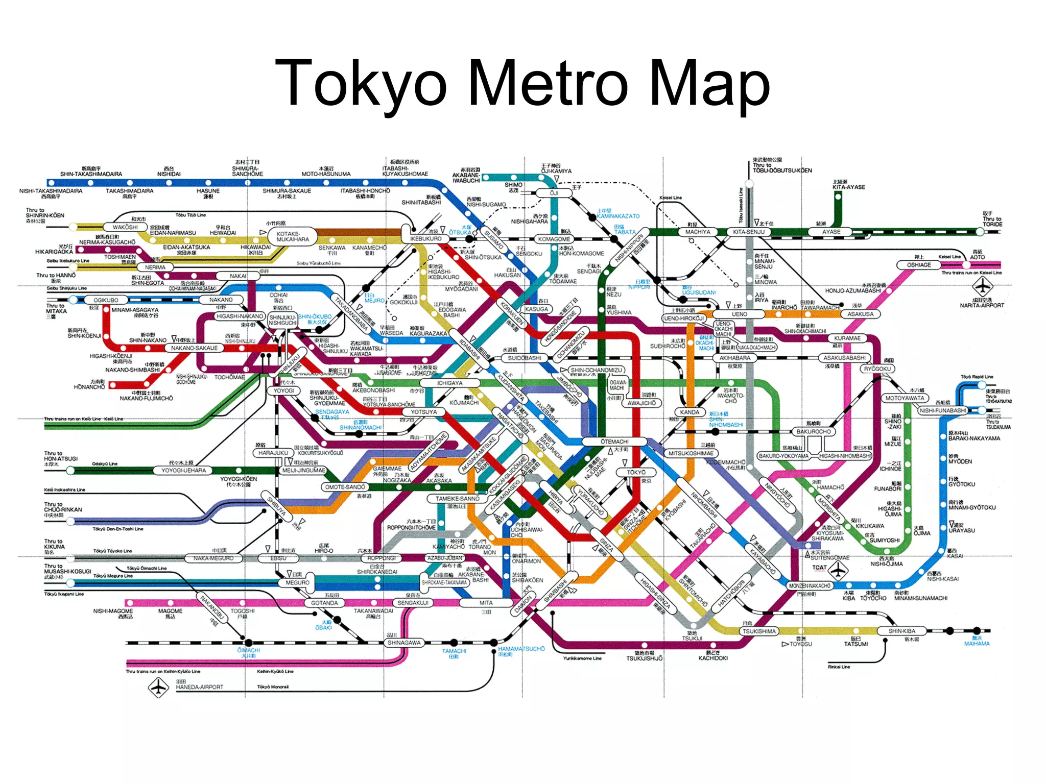 Tokyo Metro Map 