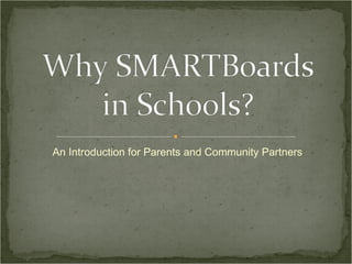 An Introduction for Parents and Community Partners 