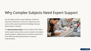How the Best Homework Help Boosts Success in Difficult Subjects | PPTX