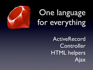 Why Use Rails by  Dr Nic