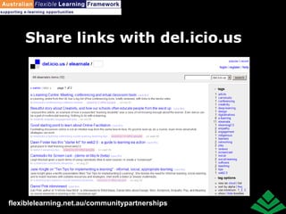 Share links with del.icio.us