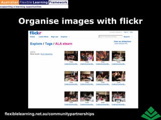 Organise images with flickr