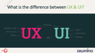 What is the difference between UX & UI?
 