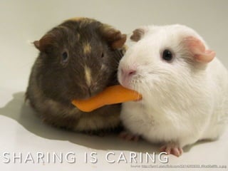 S H A R I N G I S C A R I N GSource: http://farm1.staticflickr.com/53/142455033_49ce50a89b_o.jpg
 