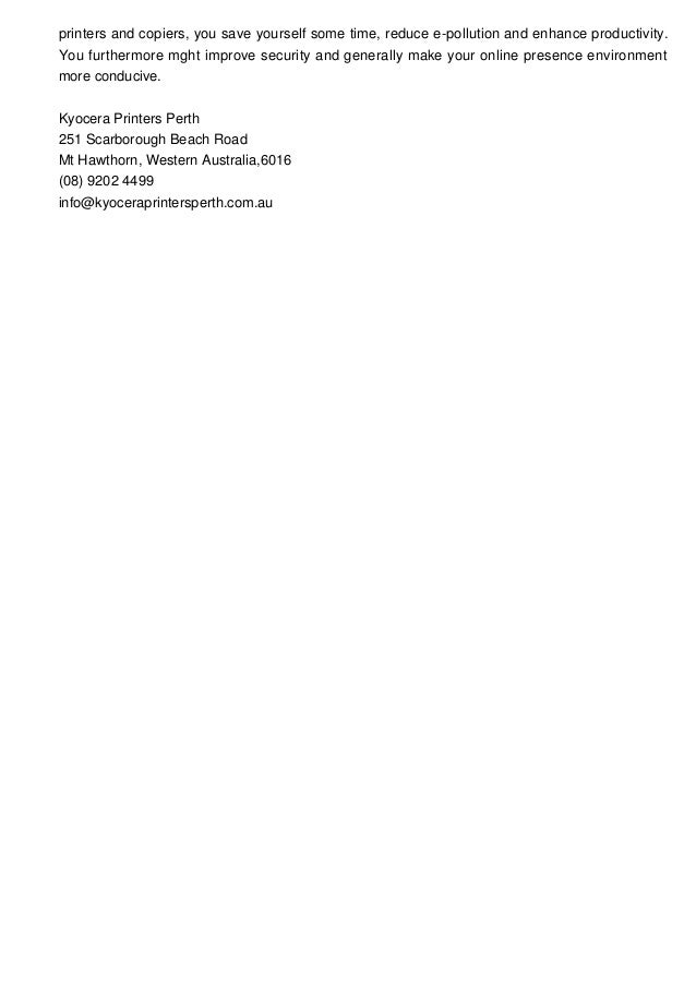Why You Need A Kyocera Duplex Copier