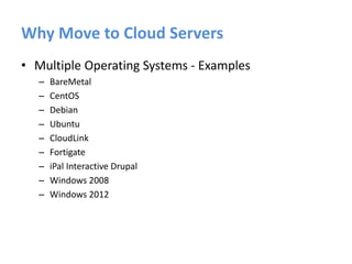Why You Should Move to the Cloud | PDF