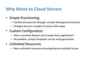 Why You Should Move to the Cloud | PDF