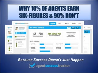 WHY 10% OF AGENTS EARN
 SIX-FIGURES & 90% DON’T




Because Success Doesn’t Just Happen
 