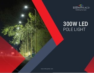 www.ledmyplace.com
300W LED
POLE LIGHT
 