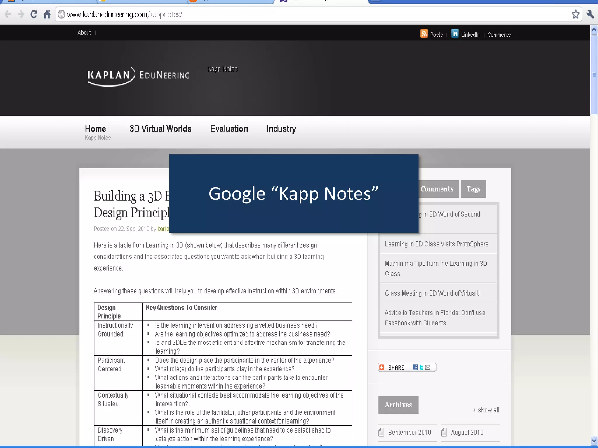Google “Kapp Notes”