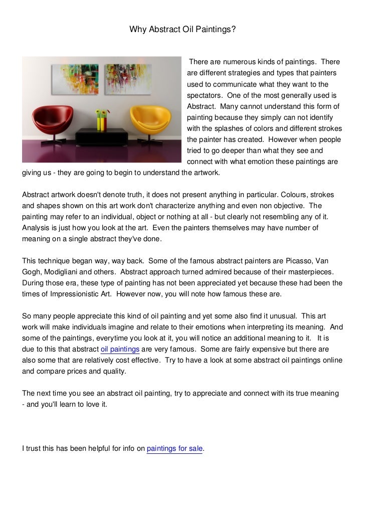 Abstract Oil Paintings Explained