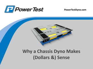 www.pwrtst.com
Why a Chassis Dyno Makes
(Dollars &) Sense
PowerTestDyno.com
 