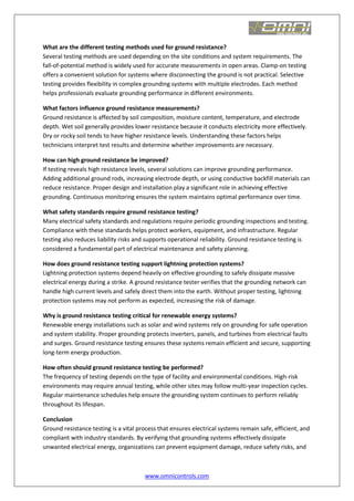 Why a Ground Resistance Tester Is Essential for Electrical Safety and ...