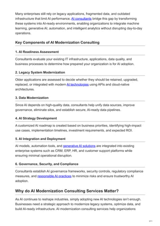 Why AI Modernization Consulting Is Essential for Enterprise Growth and ...