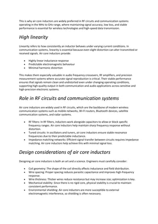 The Critical Role of Air Core Inductors in High-Frequency Electronics ...
