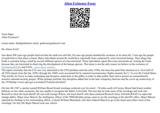 Why Aliens Do Not Exist | PDF