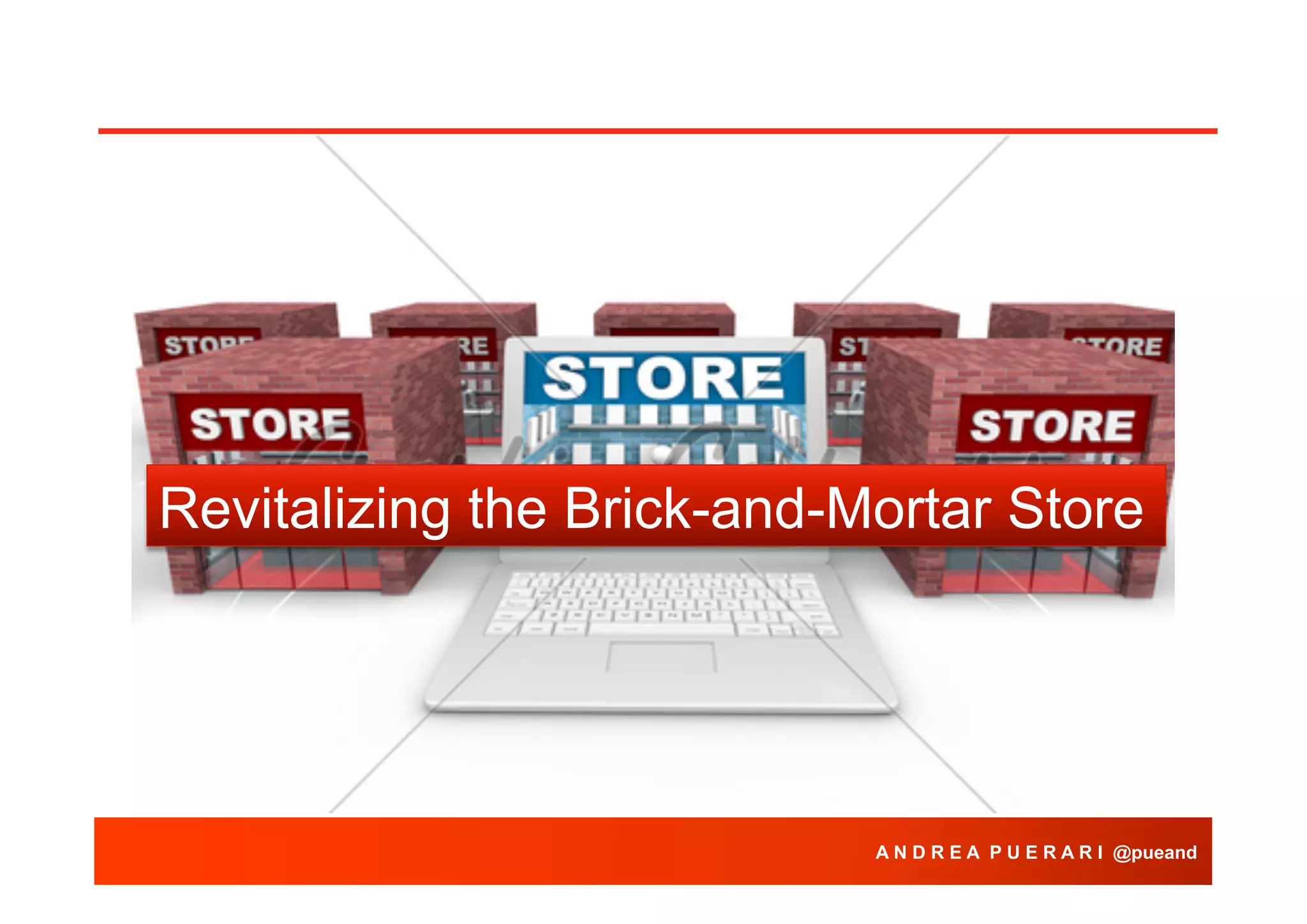 Revitalizing the Brick-and-Mortar Store

A N D R E A P U E R A R I @pueand

 