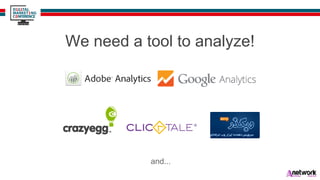 We need a tool to analyze!
and...
 