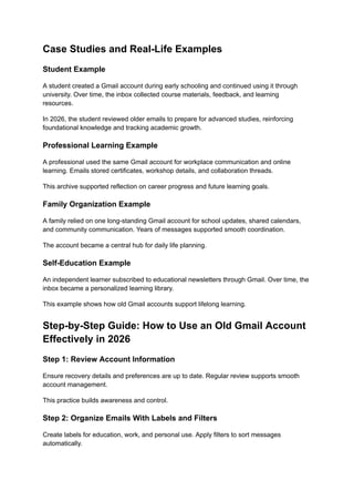 Gmail Student Examples Why and How Old Gmail Accounts Still Work in 2026.pdf