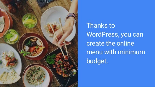 create restaurant menu
