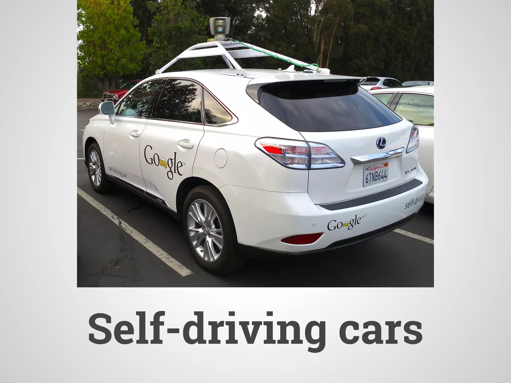 Self-driving cars
 