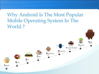 Why Android Is The Most Popular
Mobile Operating System In The
World ?
 