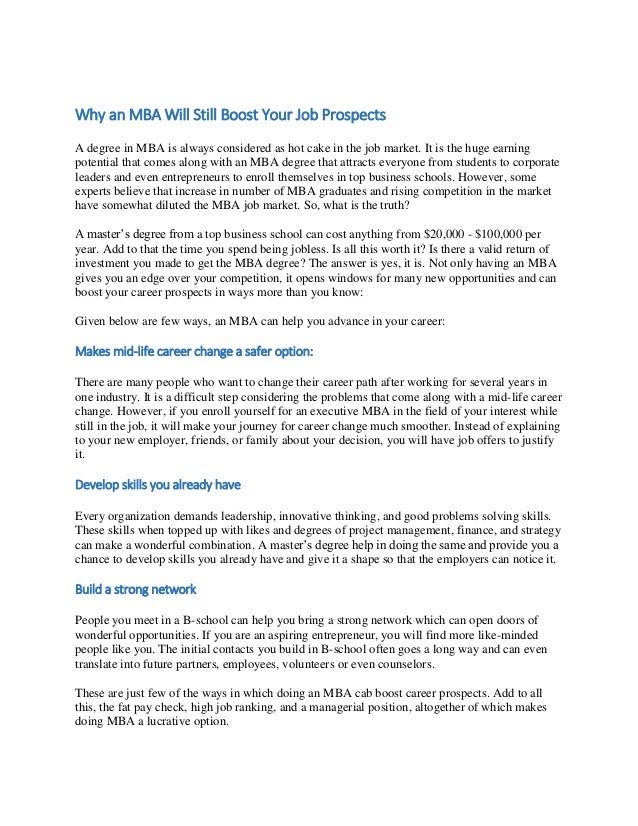 what jobs can i get with an mba