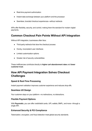 Why API Payment Integration Is Key to a Seamless Checkout Experience.pdf