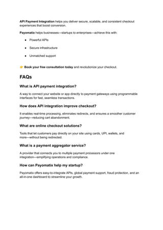 Why API Payment Integration Is Key to a Seamless Checkout Experience.pdf