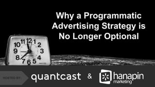 #thinkppc
Why a Programmatic
Advertising Strategy is
No Longer Optional
&HOSTED BY:
 