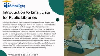 Why a Public Library Email List is Essential for Your Campaigns | PPT