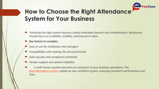 Why Are Businesses Switching to the Best Attendance System in 2026.pptx