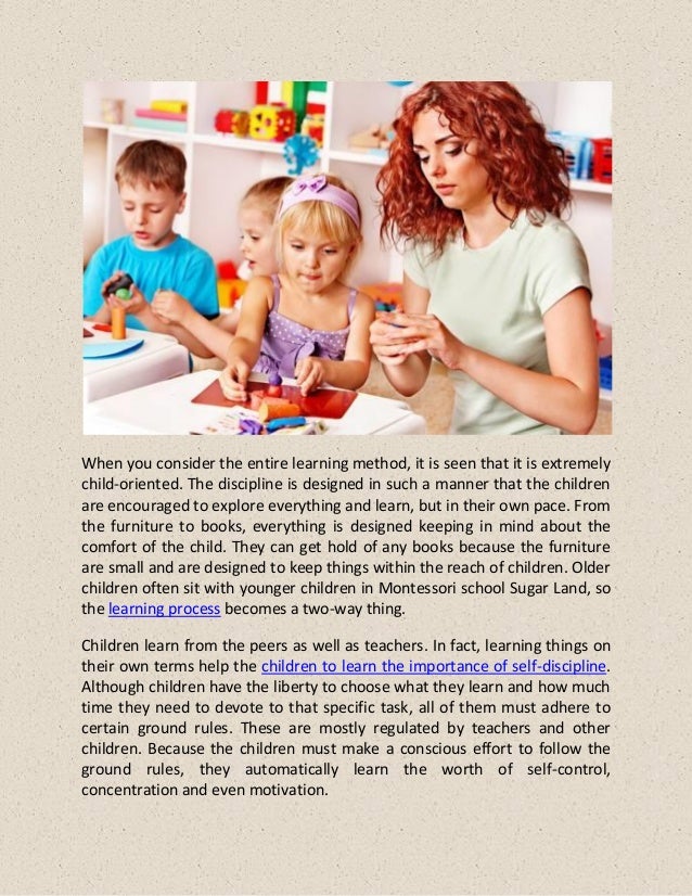 Why are children at montessori schools better educated