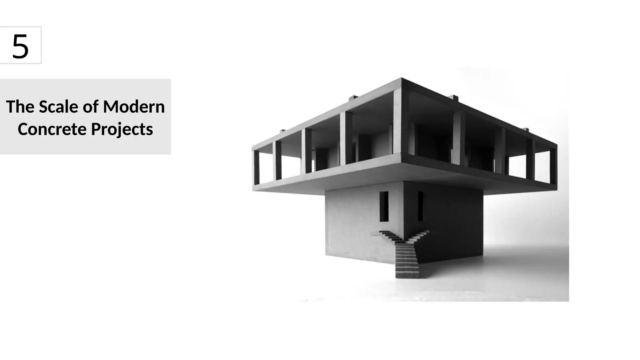The Scale of Modern
Concrete Projects
5