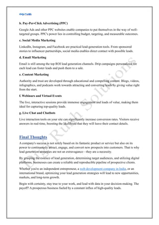 Why Are Lead Generation Strategies Essential for Business Growth.pdf
